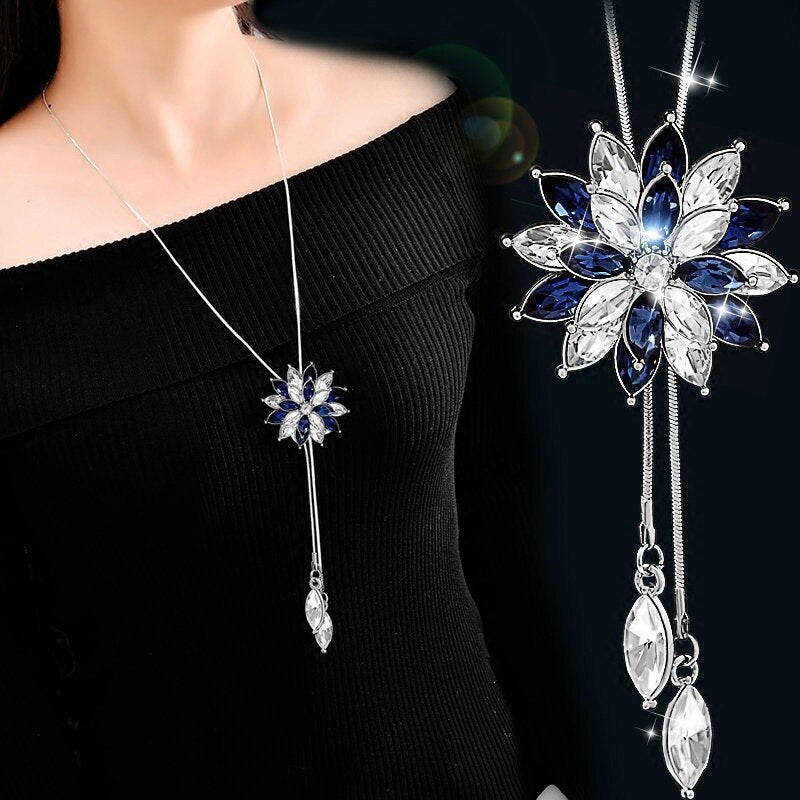 Sparkling Ice Drop Necklace