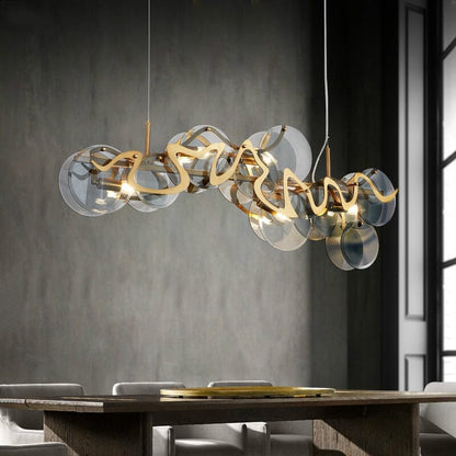 Airy Gold Drop Pendant Lighting Fixture