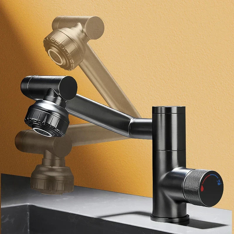 Contemporary 360 Degree Rotating LED Sink Faucet