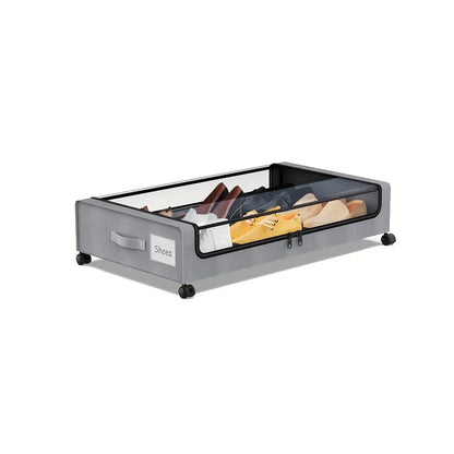 Rolling Under Bed Storage Bin with Handle