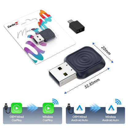 Compact Dual USB Car Charger Adapter with WiFi