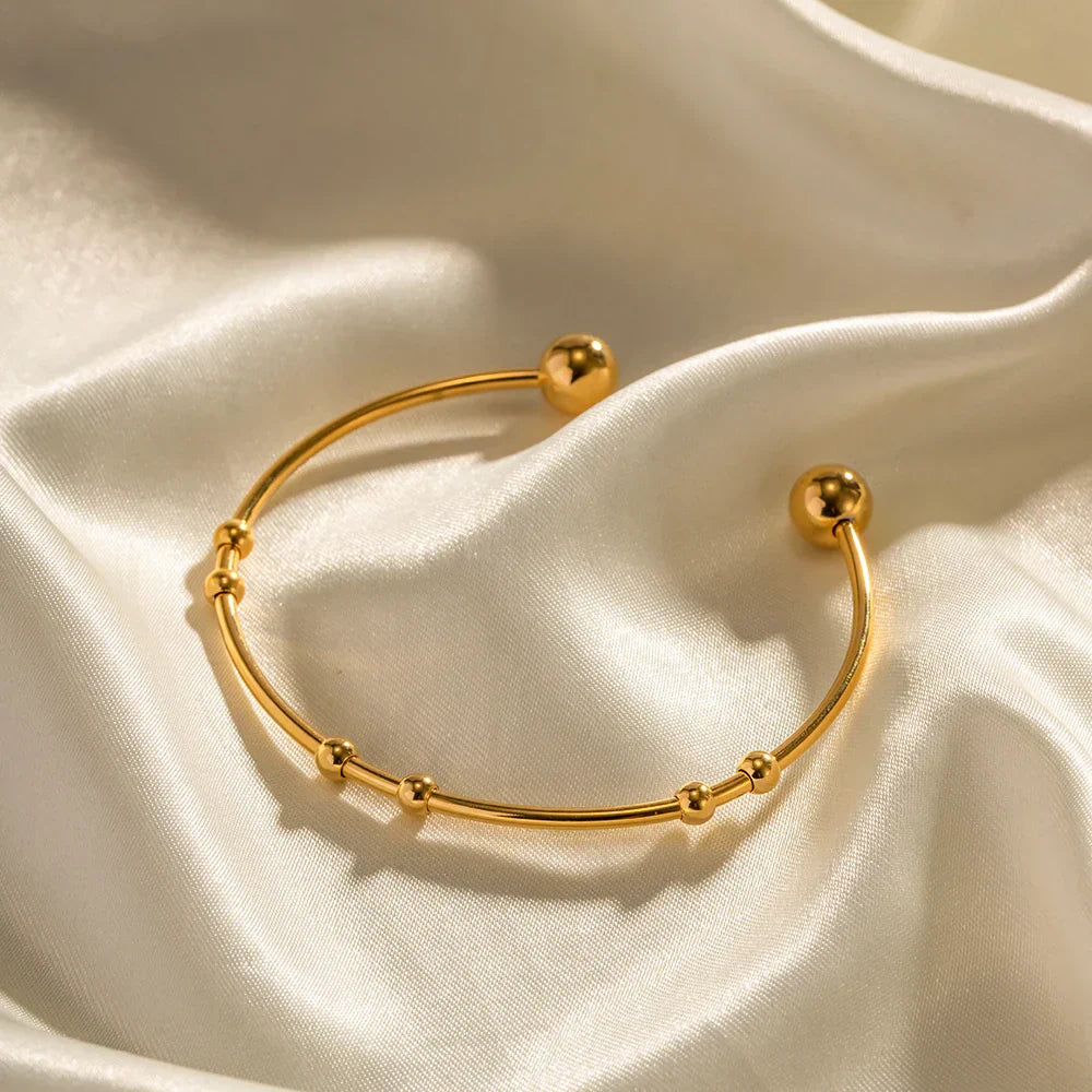 Stylish Beaded Cuff Bracelet Accessory