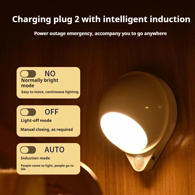 Automatic Night Light with Motion Detector and USB Charger