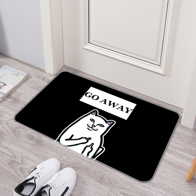 Funny Welcome Go Away Non Slip Door Mat