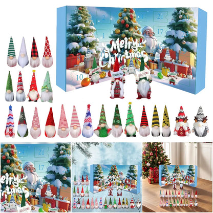 Fun Holiday Advent Calendar with 24 Cute Gnomes - Luxicro