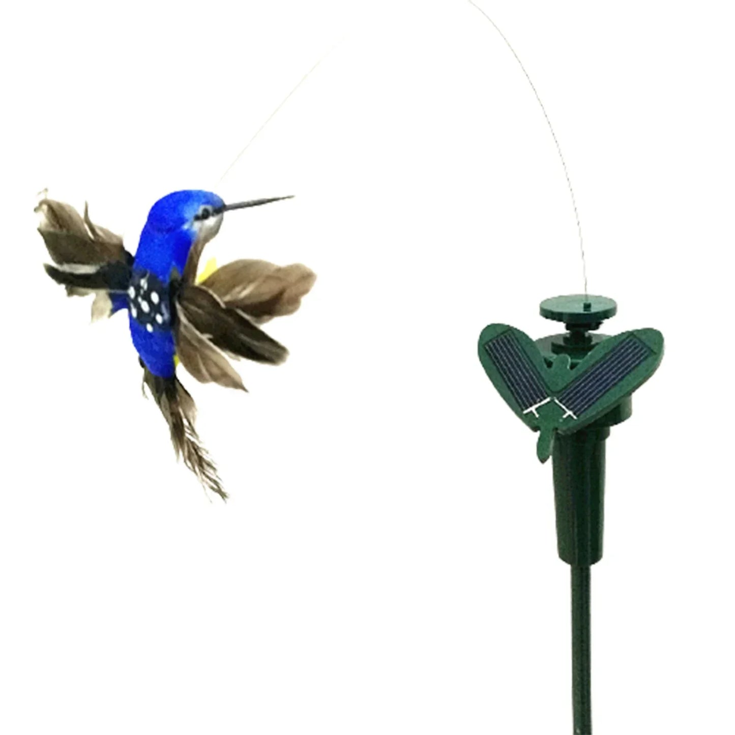 Vibrant Outdoor Solar Bird Stake Decoration - Luxicro
