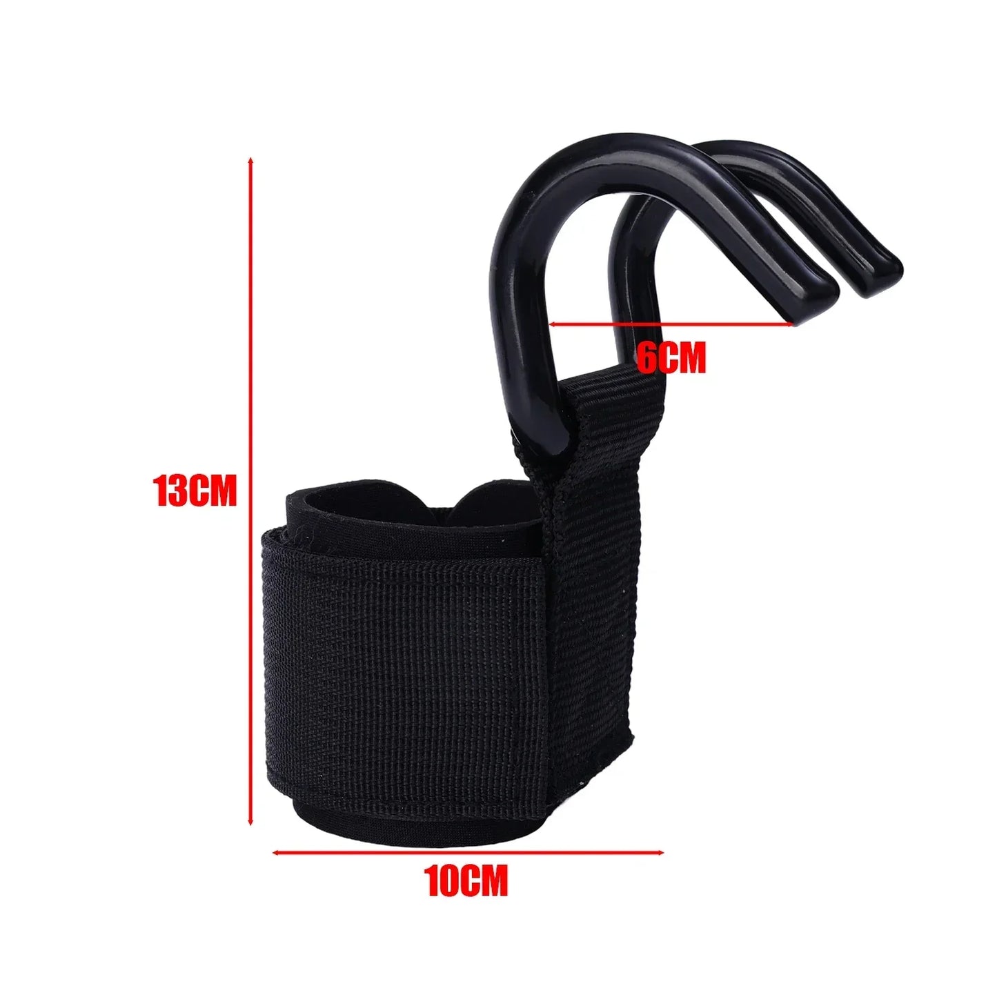 Premium Grip Weightlifting Hooks for Gym Support - Luxicro