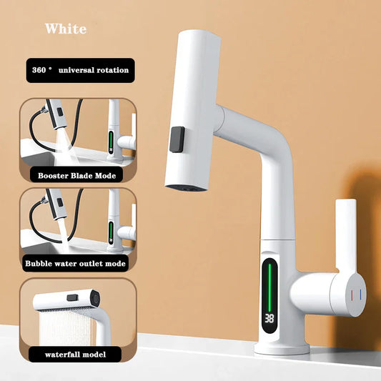 Contemporary LED Kitchen Sink Faucet - Luxicro