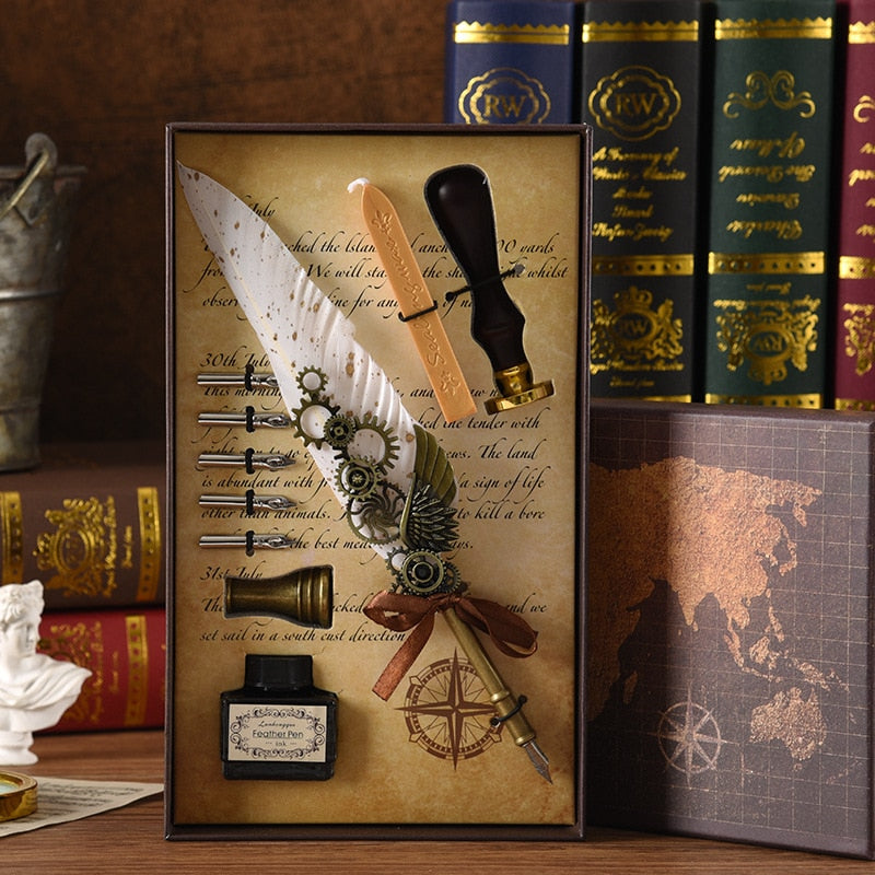 Premium Phoenix Quill Calligraphy Pen Set