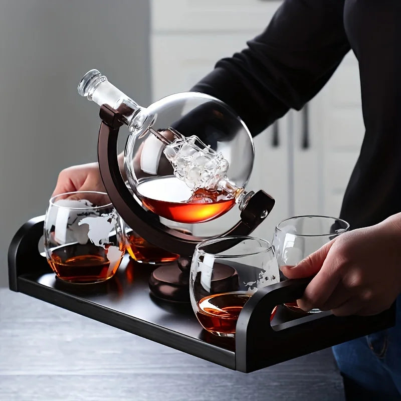 Elegant Crystal Wine Carafe Set - Luxicro