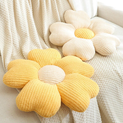 Soft Flower Design Accent Pillow