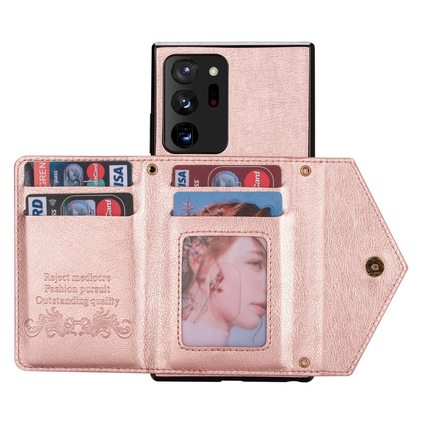 Premium Leather Phone Card Holder Case