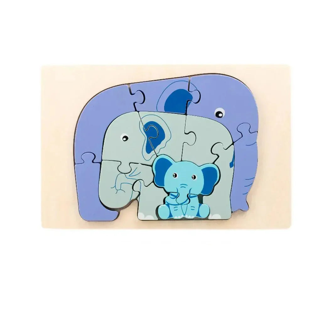 Vibrant Wood Kids Jigsaw Puzzle