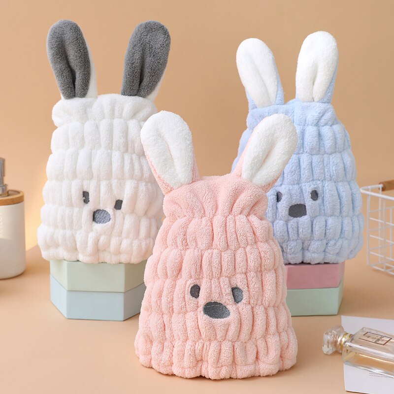 Colorful Kids Quick-Dry Bunny Towel