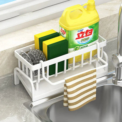 Kitchen Sink Caddy - Stainless Steel Sponge Holder