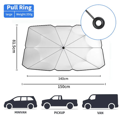 Compact Car Sun Protection Umbrella