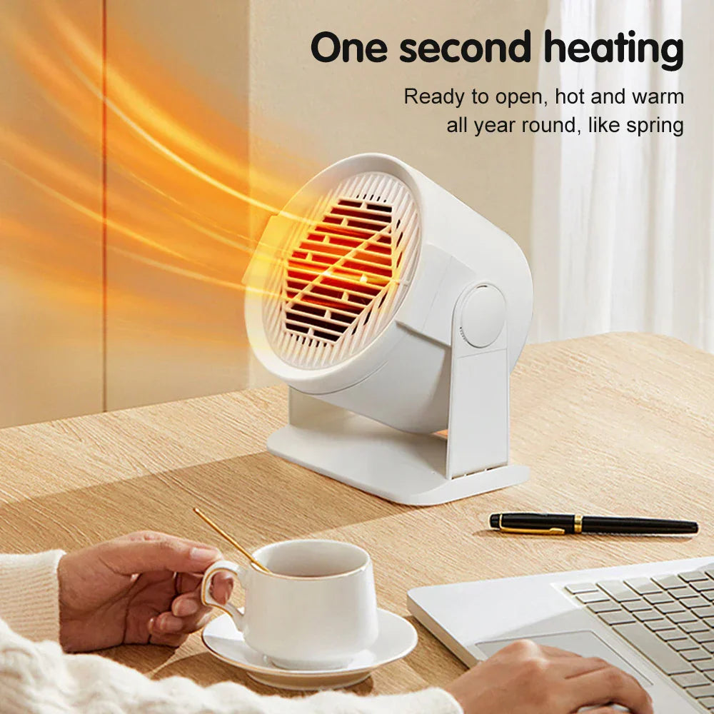 Portable Electric Heater with Fan and Warm Foot Rest