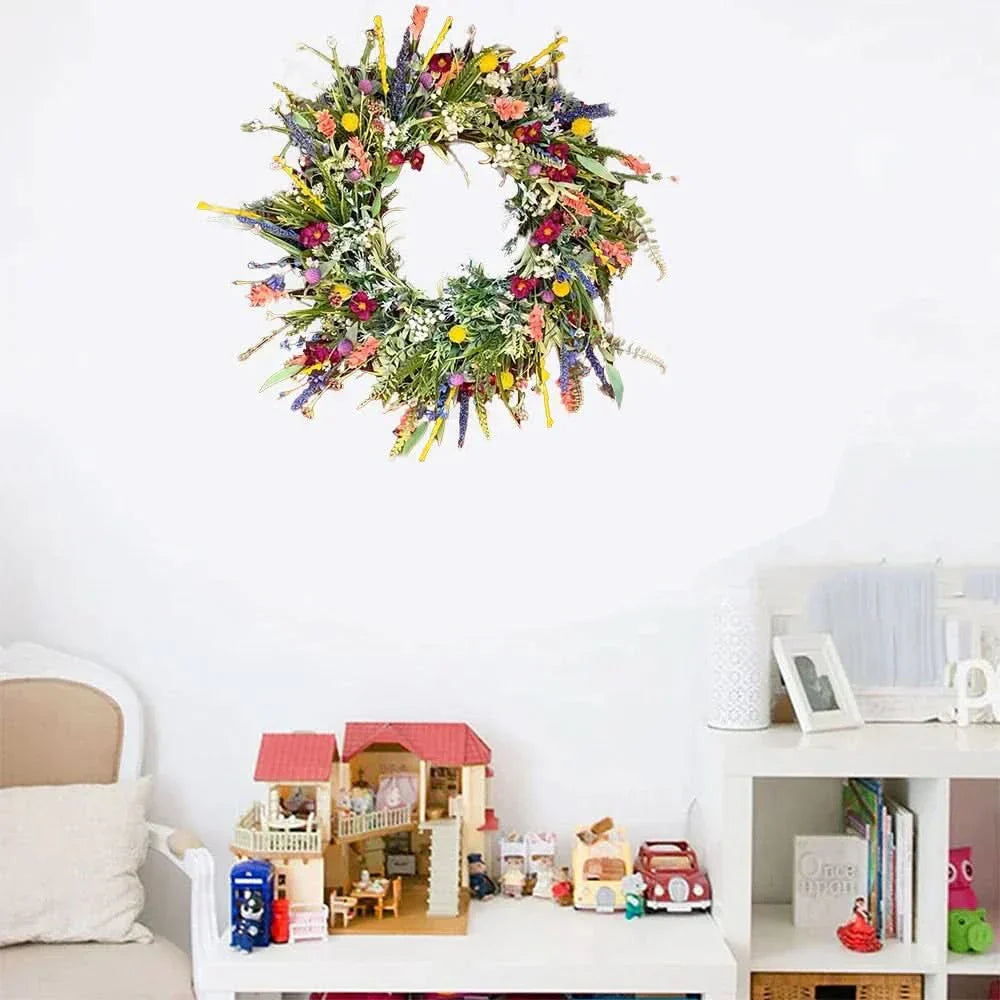 Delicate Flower Wreath for Indoor Decor