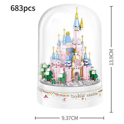 Beautiful Castle Musical Jewelry Box