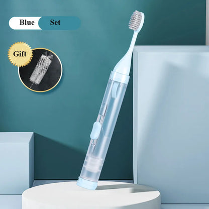 Compact Travel Toothbrush Holder Set