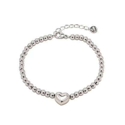 Premium 18k Gold Heart Charm Bracelet