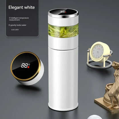 Thermal Water Bottle with Digital Temperature Screen - Luxicro