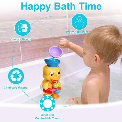Colorful Quacking Duck Bathtub Toy