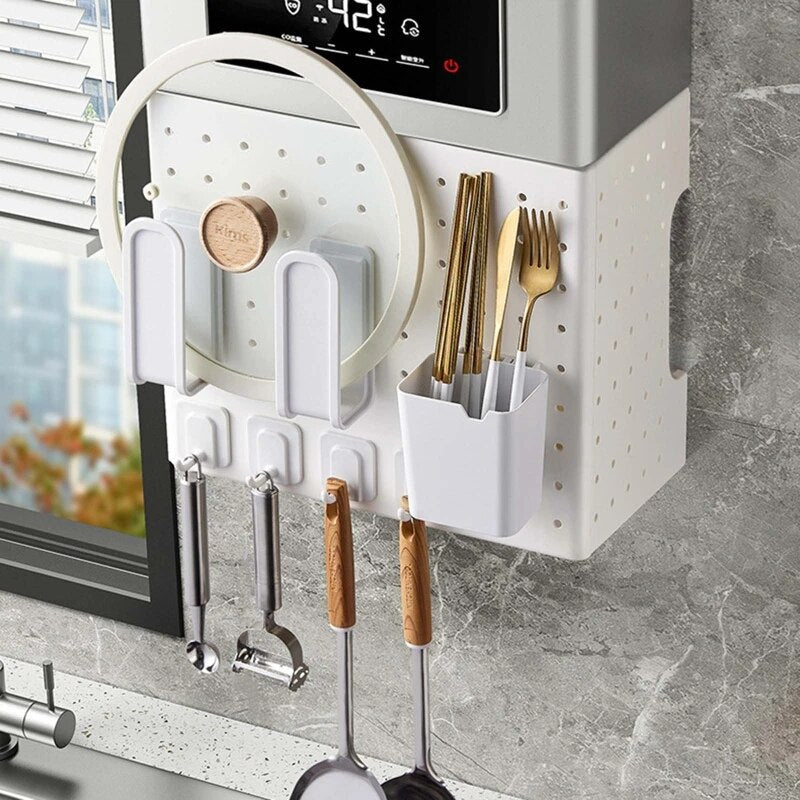 Compact Kitchen Wall Shelf Storage Unit - Luxicro