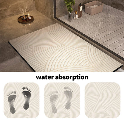 Non Slip Bathroom Rug Fast Drying Shower Mat