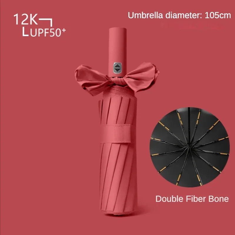 Portable Rain Sun Automatic Umbrella