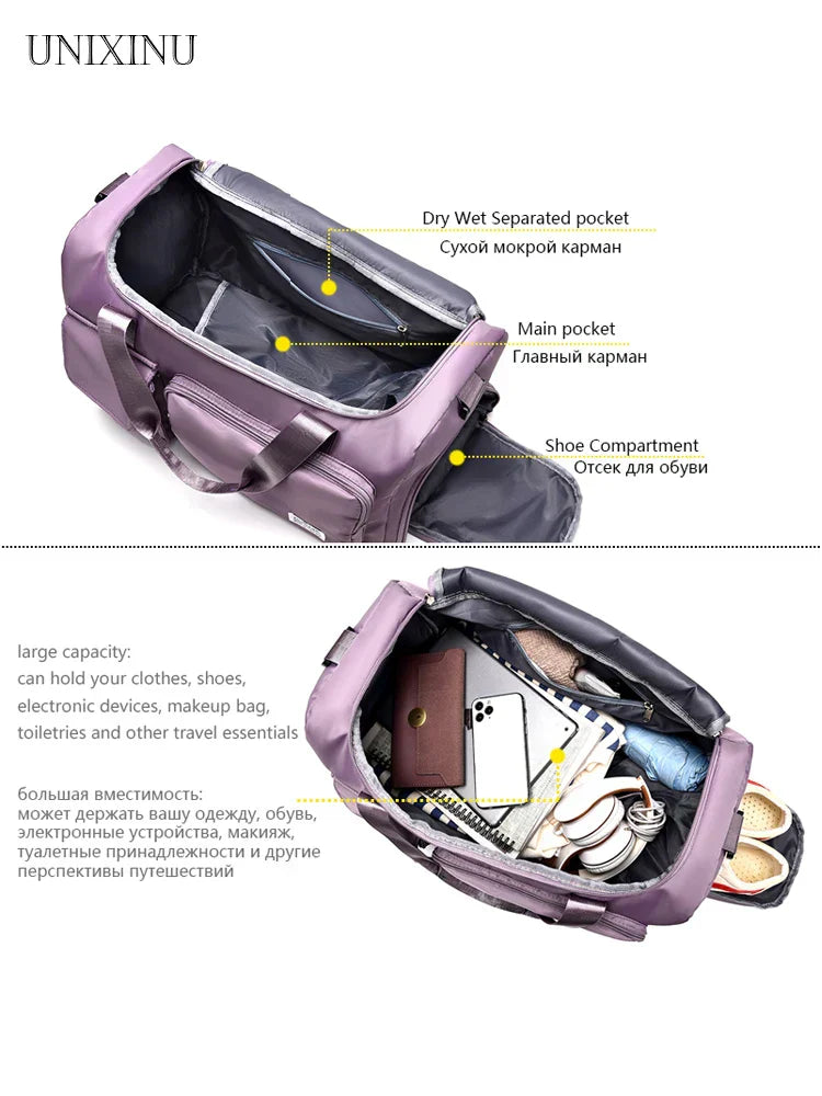Waterproof Large 35L Ladies Travel Duffel Bag