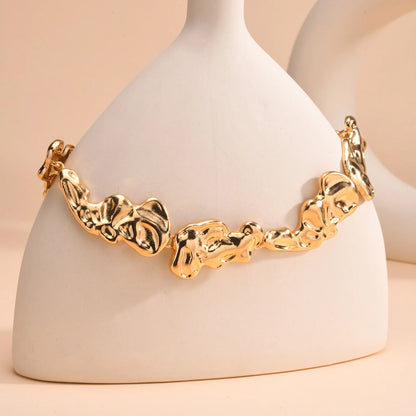 Glowing Red Chain Choker Necklace
