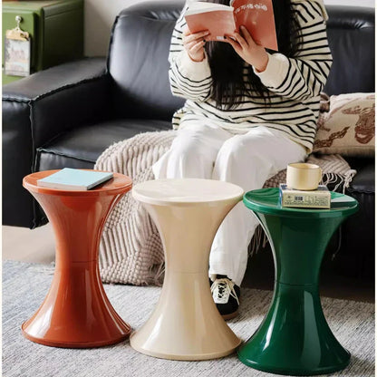 Modern Round Accent Table with Slim Profile