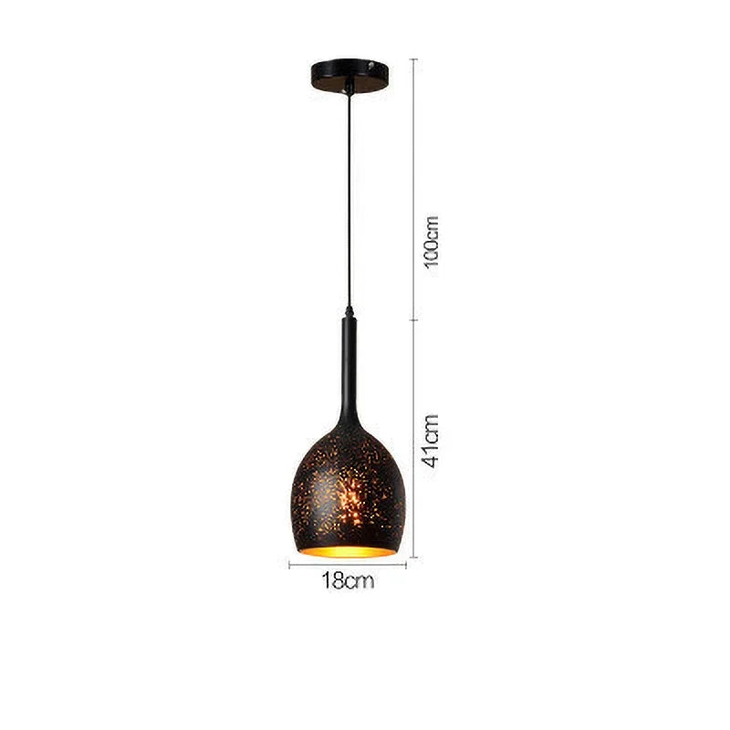 Rustic Chic Metal Hanging Lamp - Luxicro
