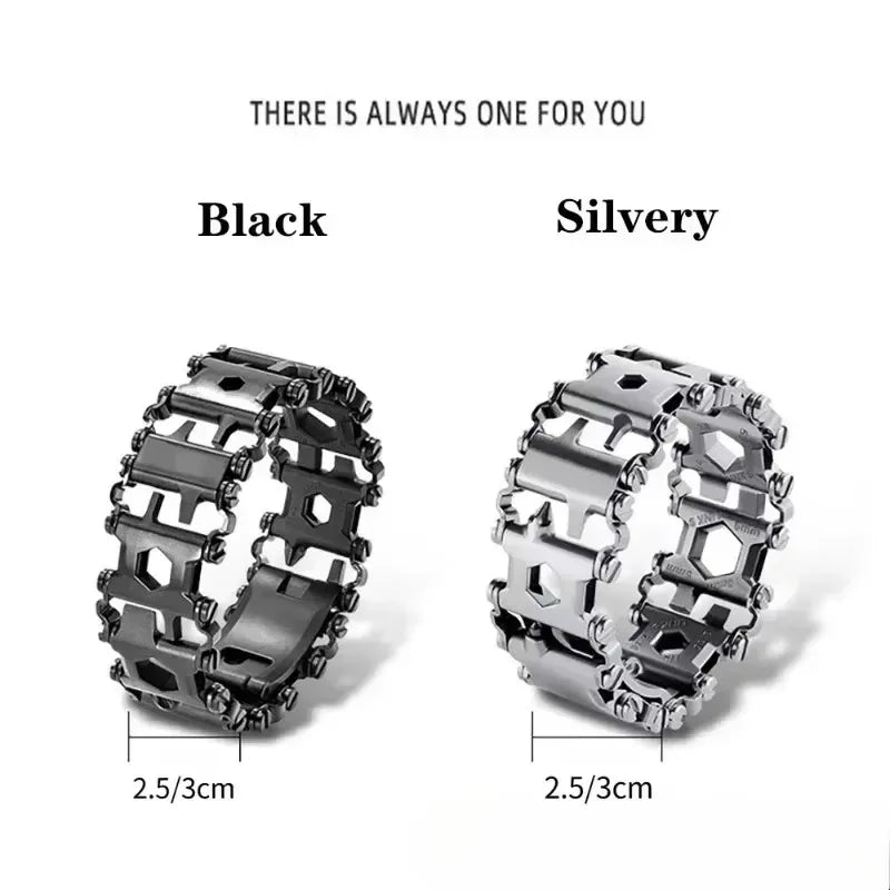 Tough Stainless Steel Survival Bracelet