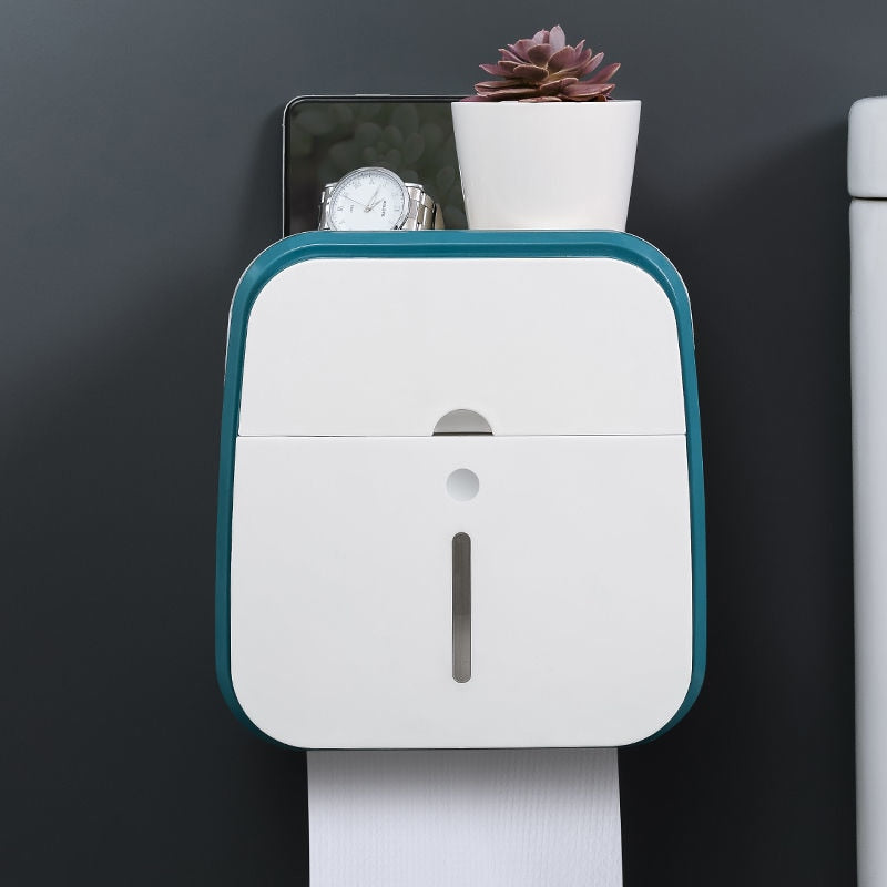 Compact Bathroom Storage Tissue Holder