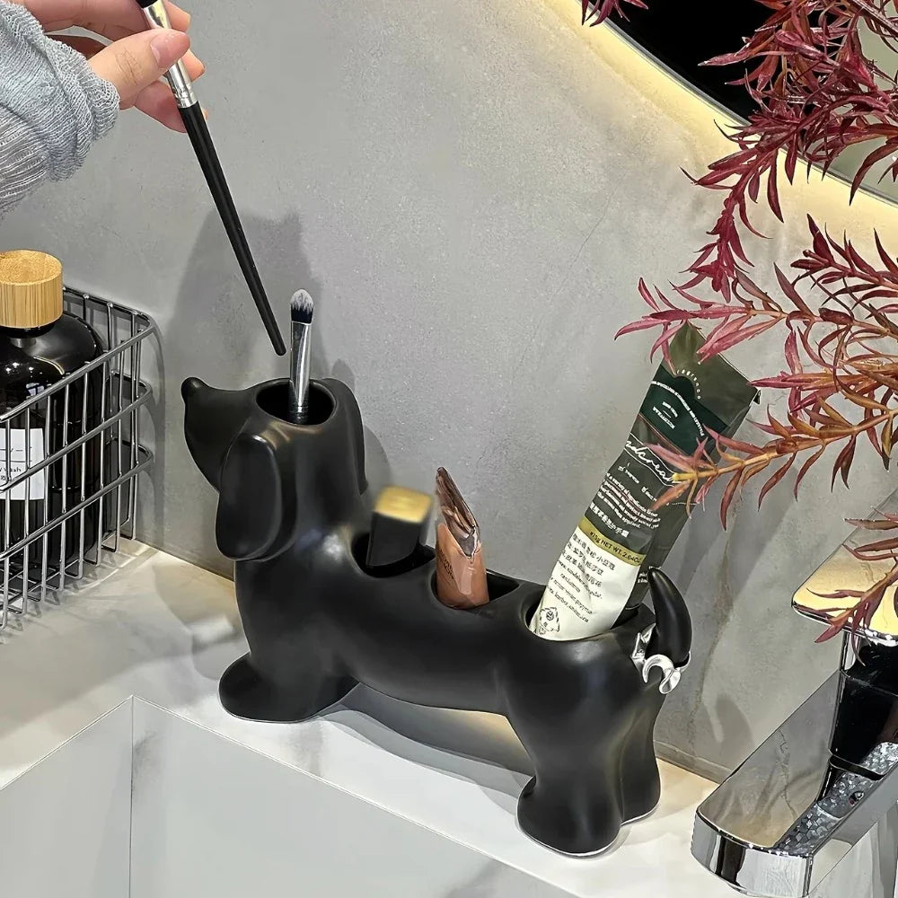 Stylish Dachshund Bathroom Storage Rack