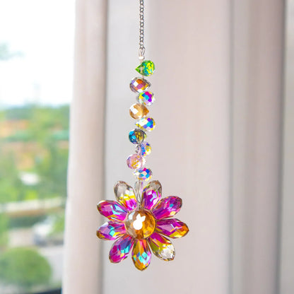 Vibrant Stained Glass Window Ornament