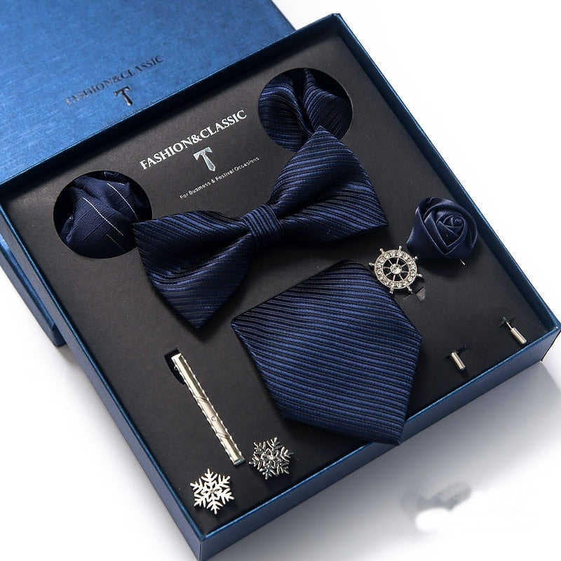 Luxury Silk Necktie Gift Box Set
