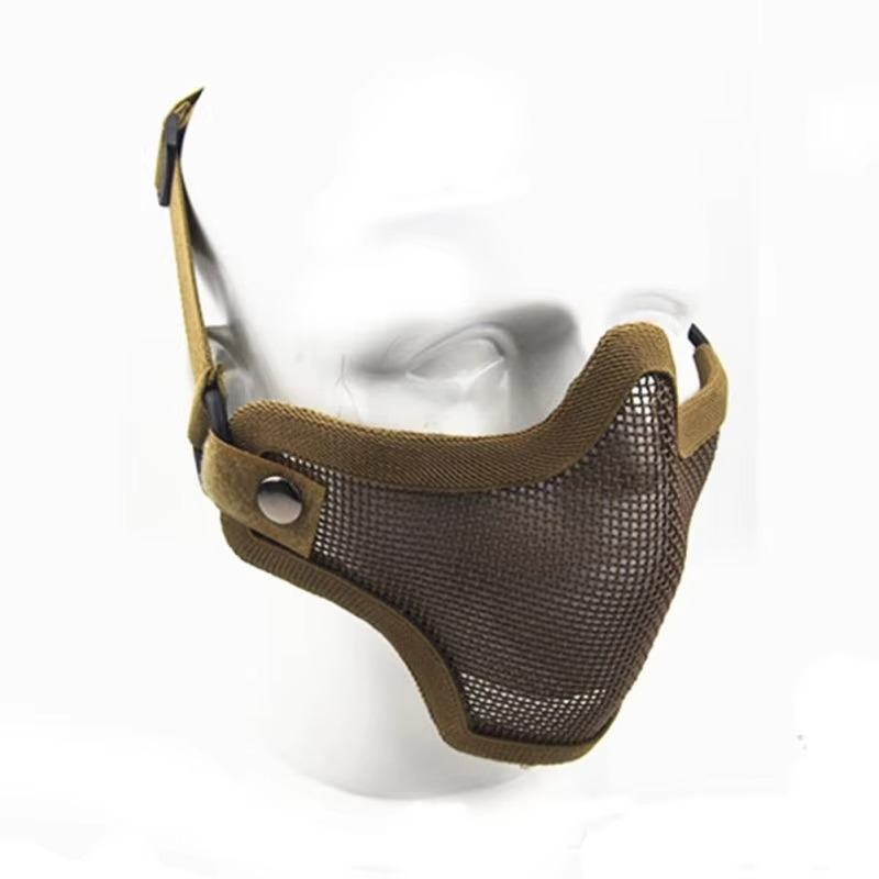 Rugged Camouflage Steel Face Guard Mask