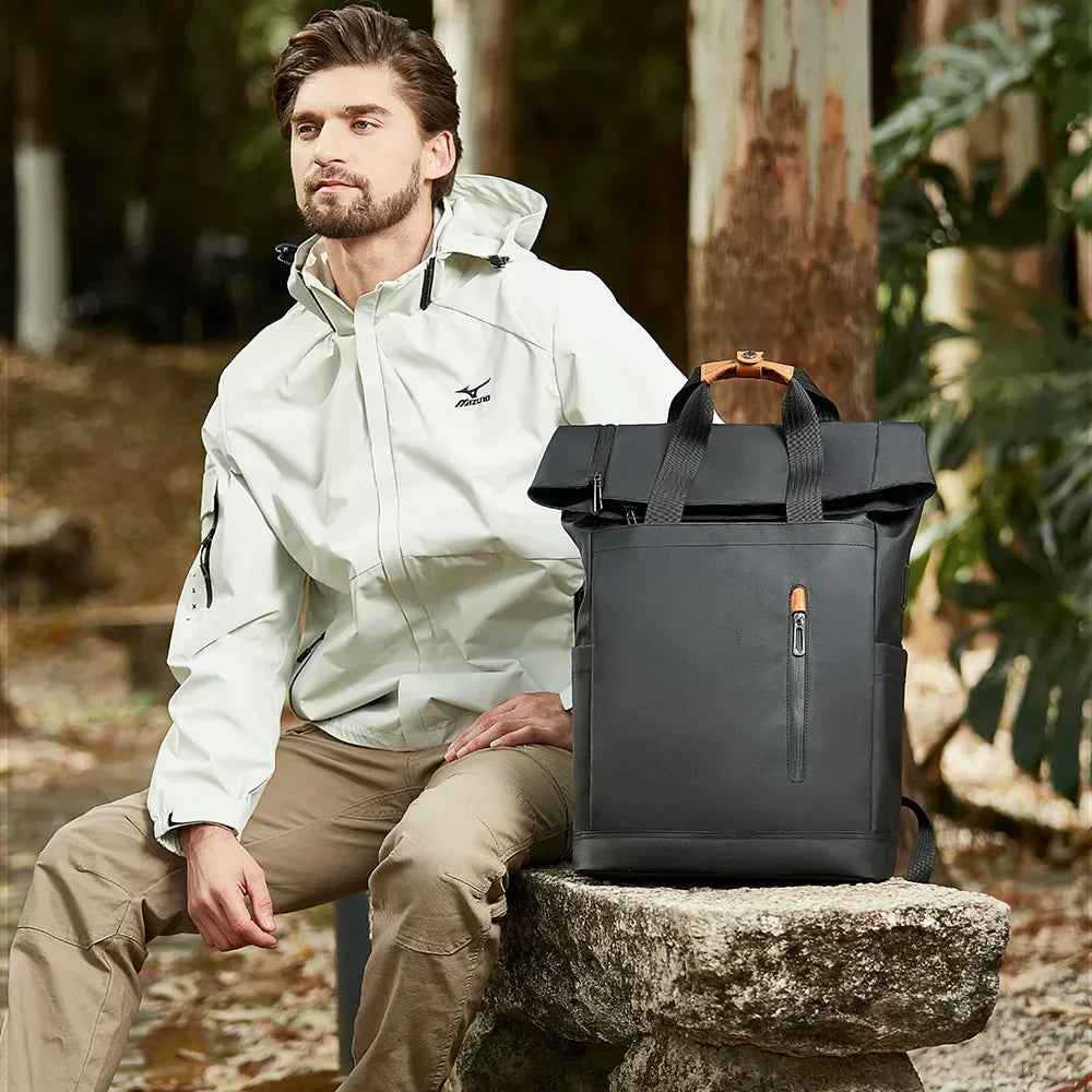 Durable Men's Computer Backpack with USB Charger