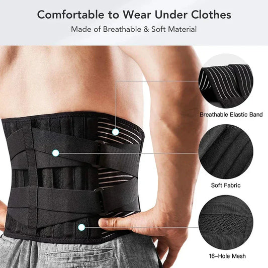 Adjustable Posture Corrector Back Brace with Flexible Steel - Luxicro