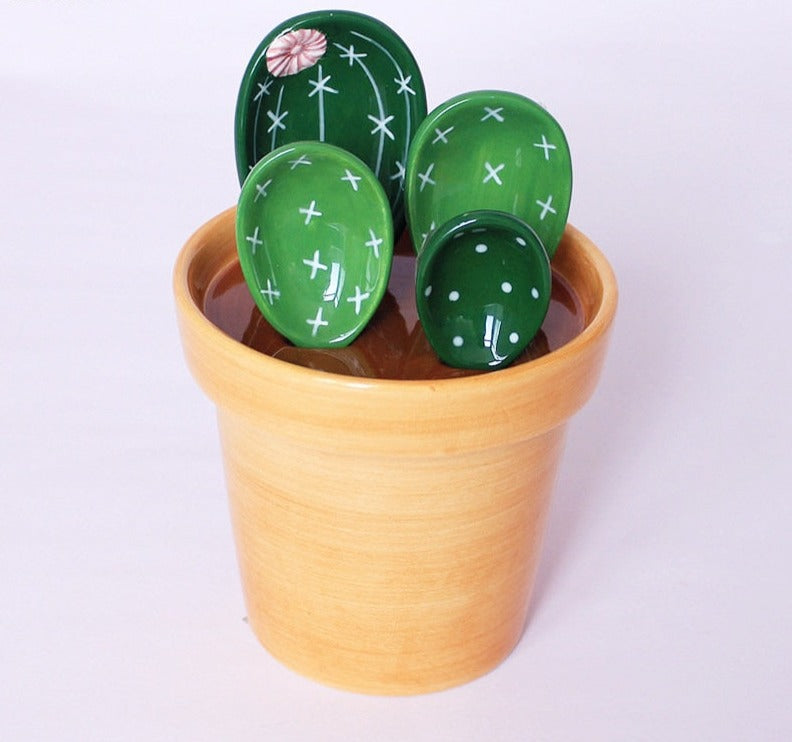 Fun Succulent Pattern Measuring Spoons - Luxicro