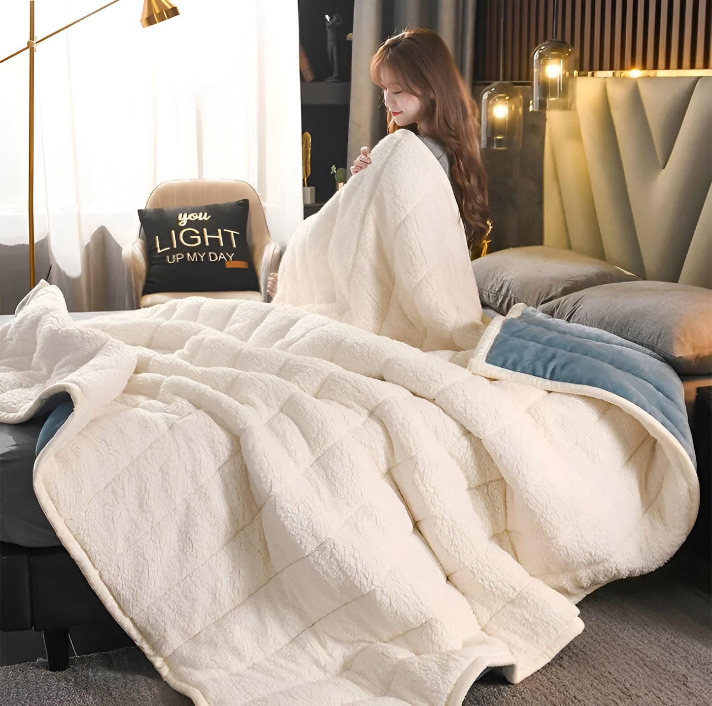 Cozy Fleece Throw Blanket Super Soft - Luxicro