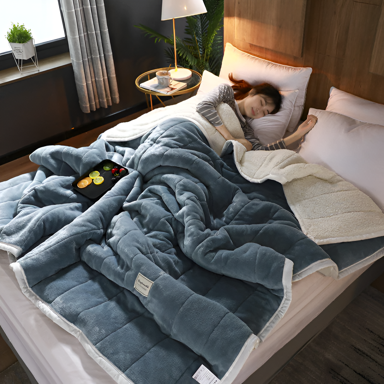 Cozy Fleece Throw Blanket Super Soft