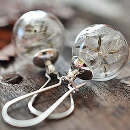 Delicate Dandelion Drop Earrings – Beautiful Accessories - Luxicro