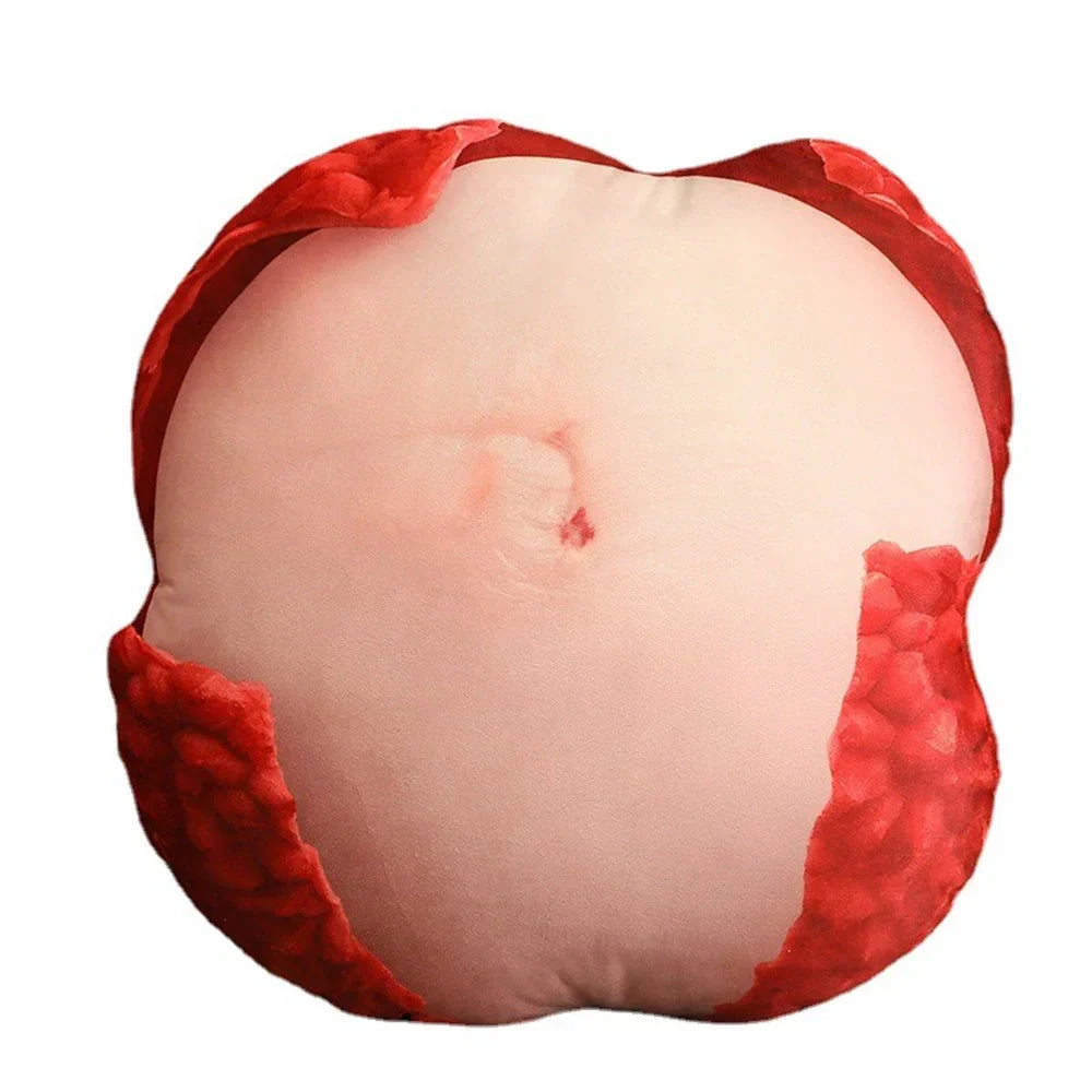Cute Fuzzy Fruit Throw Pillow