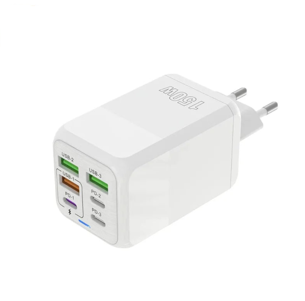 Fast 6-Port USB Charger Adapter for iPhone & Samsung