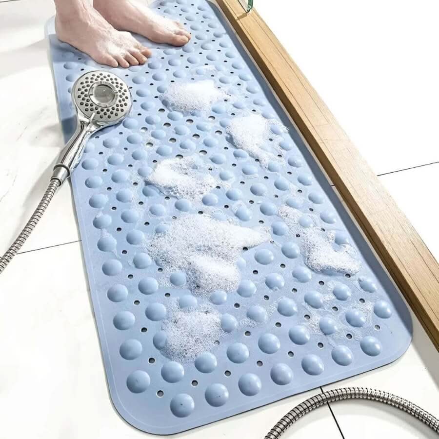 Non-Slip Bath Mat with Strong Suction Cups