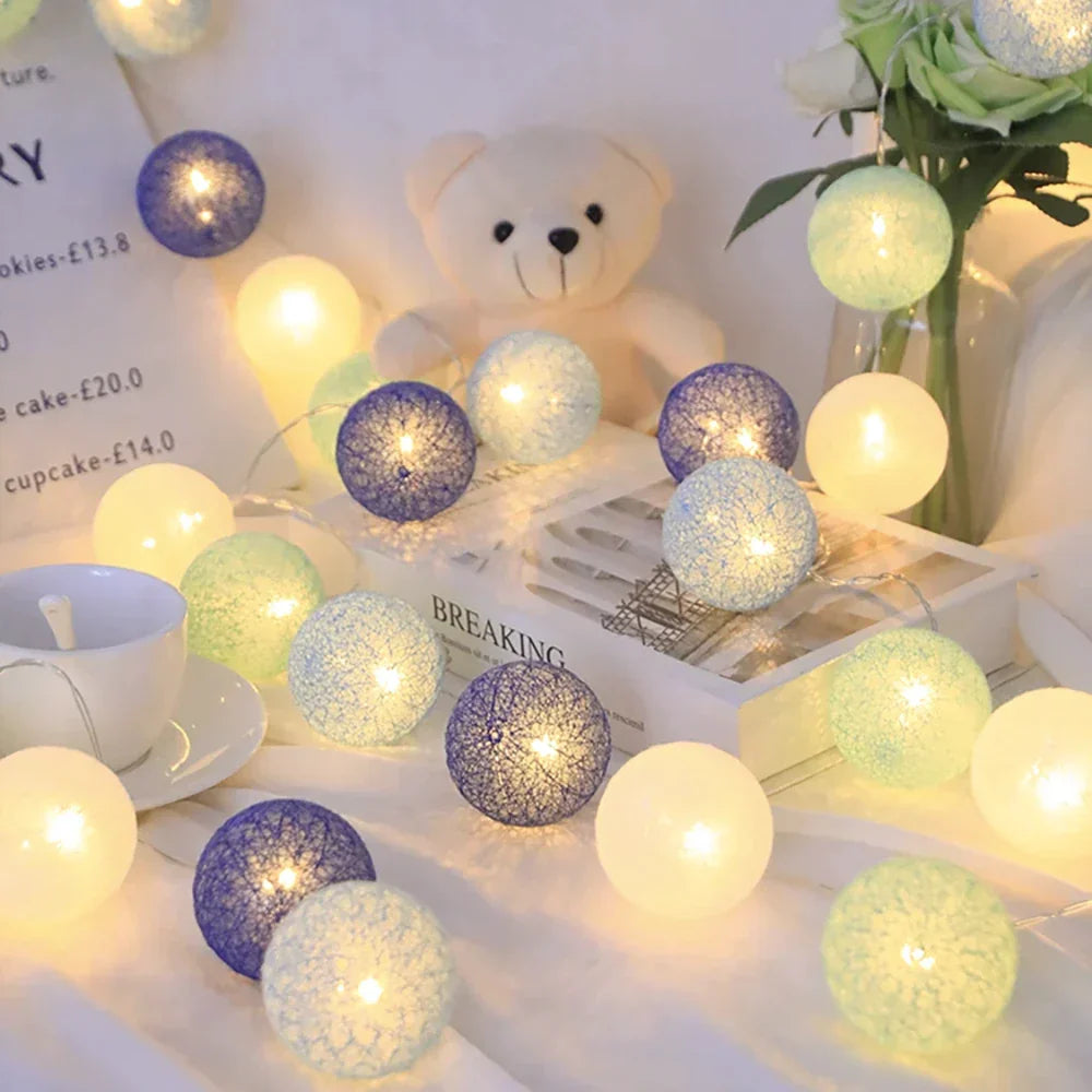 Soft Ivory Fairy Light String Decoration